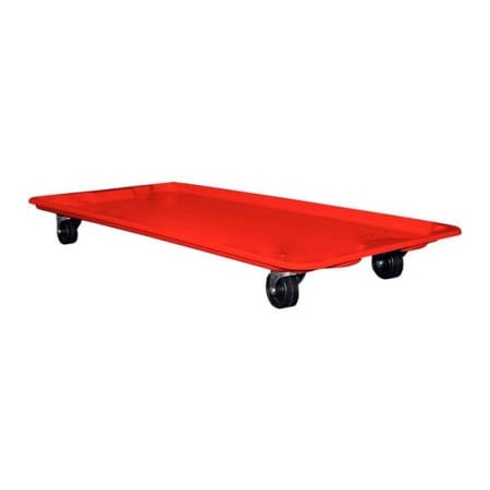 Mfg Tray Molded Fiberglass Dolly 780138 for 42-1/2" x 20" x 14-1/4" Tote, Red 7801385280